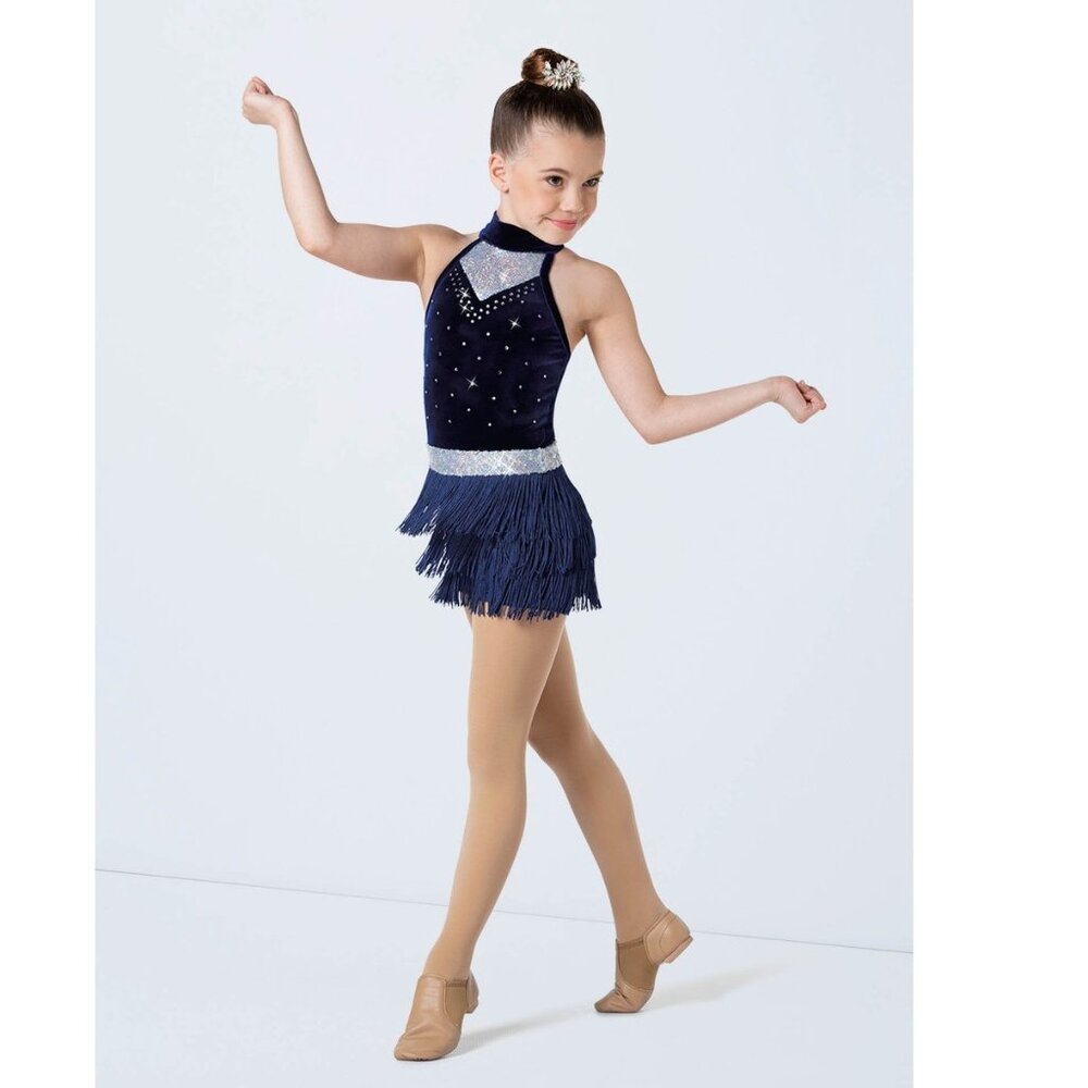 Weissman Dance Costume - Navy Blue, MC (10/12)